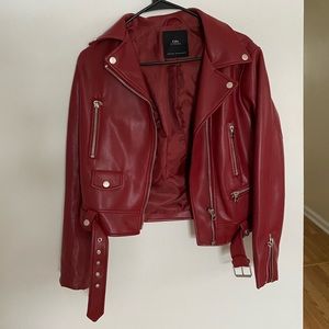 ZARA faux leather jacket